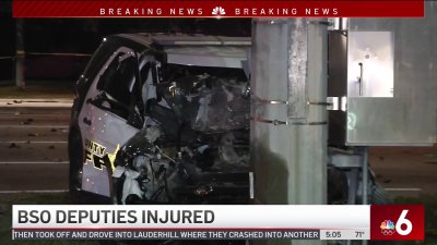 BSO Deputies Injured After Chase and Crash in Lauderhill
