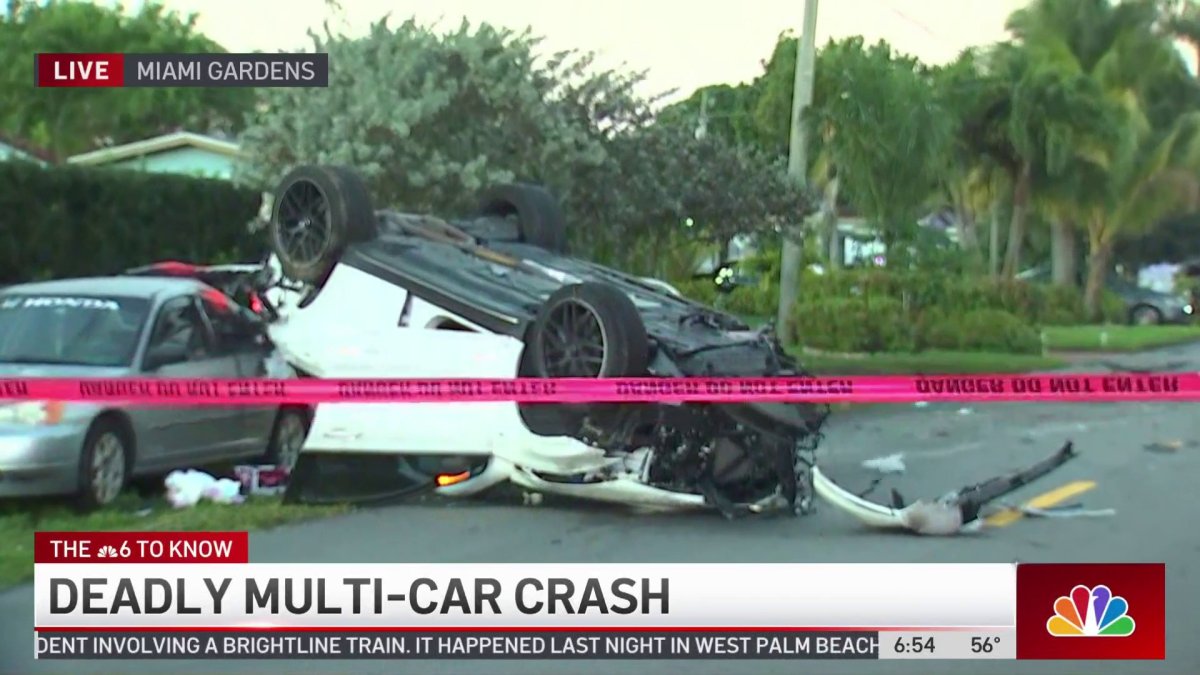 1 Dead in Miami Gardens Multi-Car Crash – NBC 6 South Florida