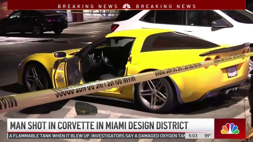 Man Shot While Sitting in Corvette in Miami's Design District
