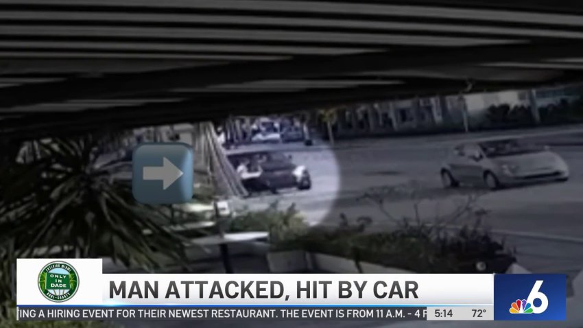 Man Hit by Car After Being Attacked by Another Man in Miami-Dade