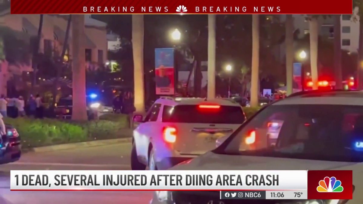1 Dead After Car Crashes Into Sidewalk Cafe of Miami Beach Restaurant ...