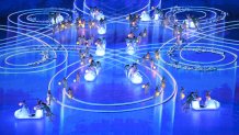 Children perform during the Closing Ceremony at the 2022 Winter Olympic Games, Feb. 20, 2022, in Beijing.