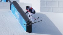 Maggie Voisin of Team USA performs a trick during the Women's Freestyle Skiing Freeski Slopestyle final on day 11 of the 2022 Winter Olympics at Genting Snow Park on Feb. 15, 2022, in Zhangjiakou, China.