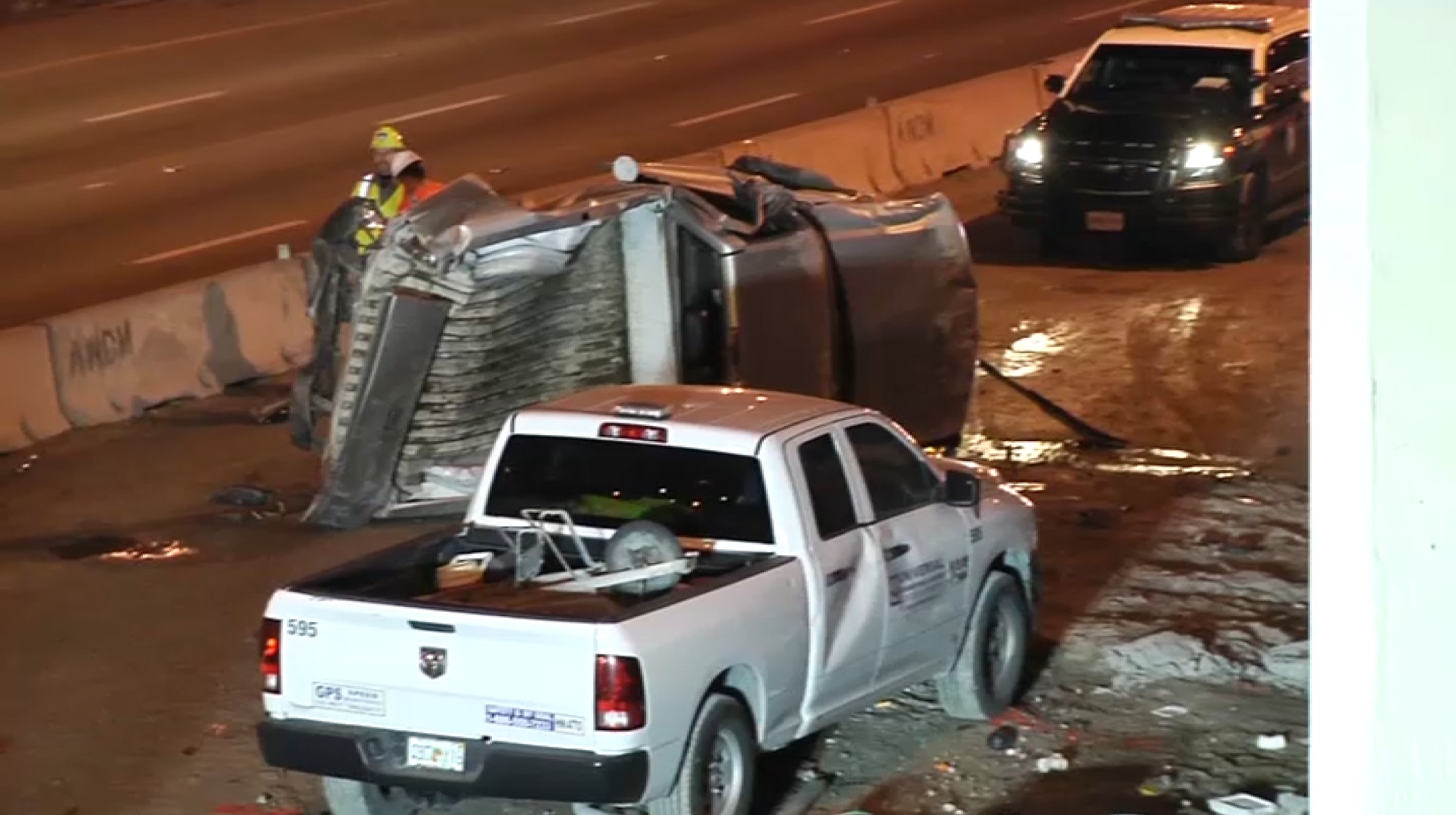 Driver Killed After Truck Crashes Off Ramp, Lands On I-95 Near Fort ...