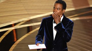 Actor Chris Rock speaks onstage during the 94th Oscars at the Dolby Theatre in Hollywood, California on March 27, 2022.