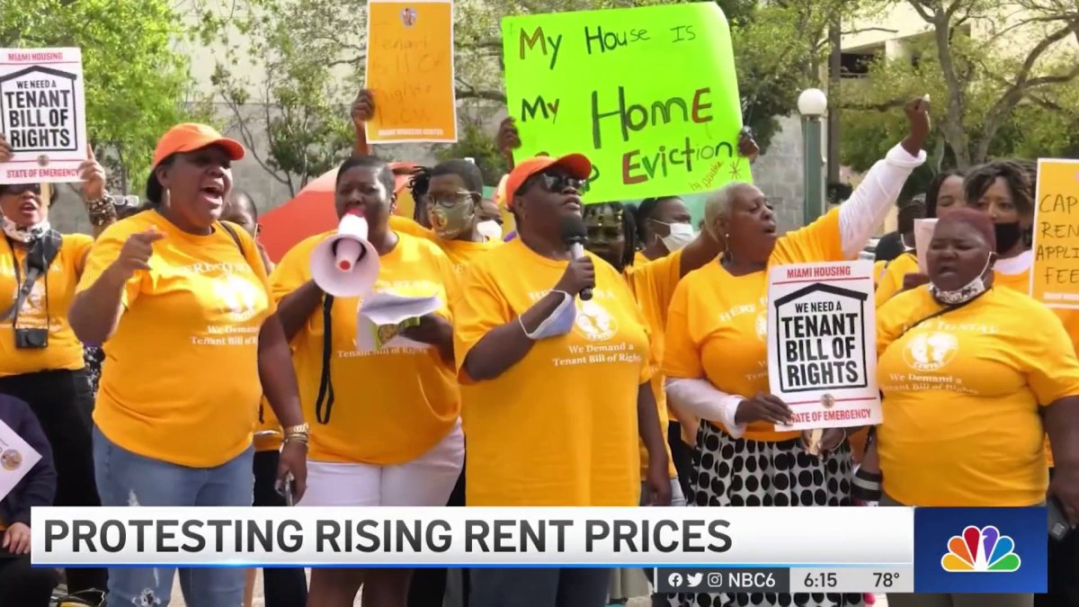 Tenants Rally Tenants Rally in Miami to Protest Rising Rent Prices – NBC 6 South Florida