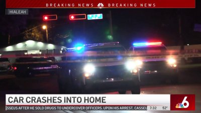 Man Killed When Car Crashes Into Hialeah Home