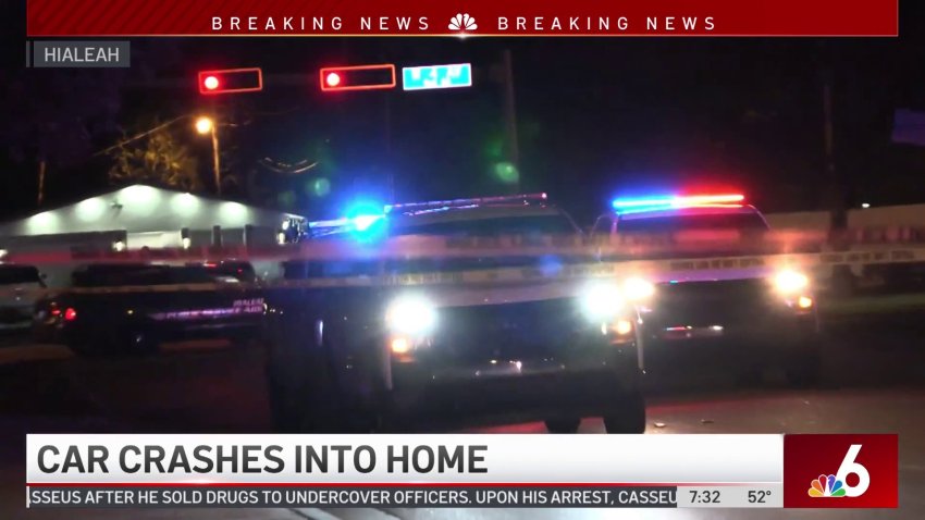 Man Killed When Car Crashes Into Hialeah Home