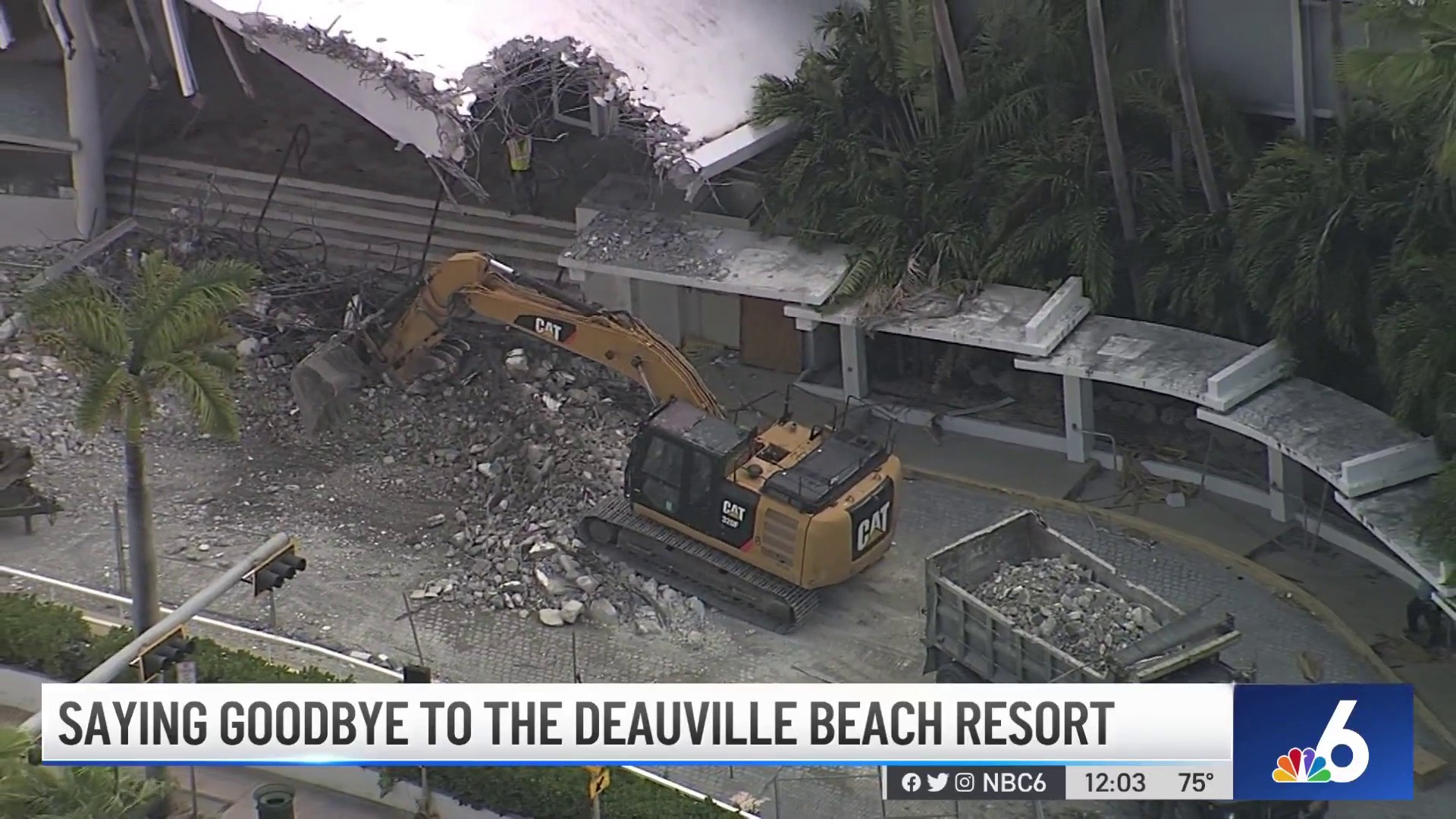 Beach Resort's demolition begins