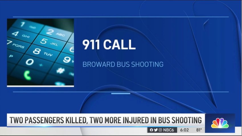 Victims ID'd, 911 Calls Released in Broward Bus Shooting