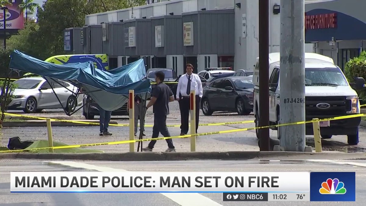 Man Set on Fire in NW Miami-Dade – NBC 6 South Florida