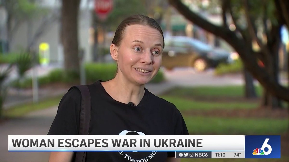 Ukrainian Woman Escapes War, Takes Refuge in Miami – NBC 6 South Florida