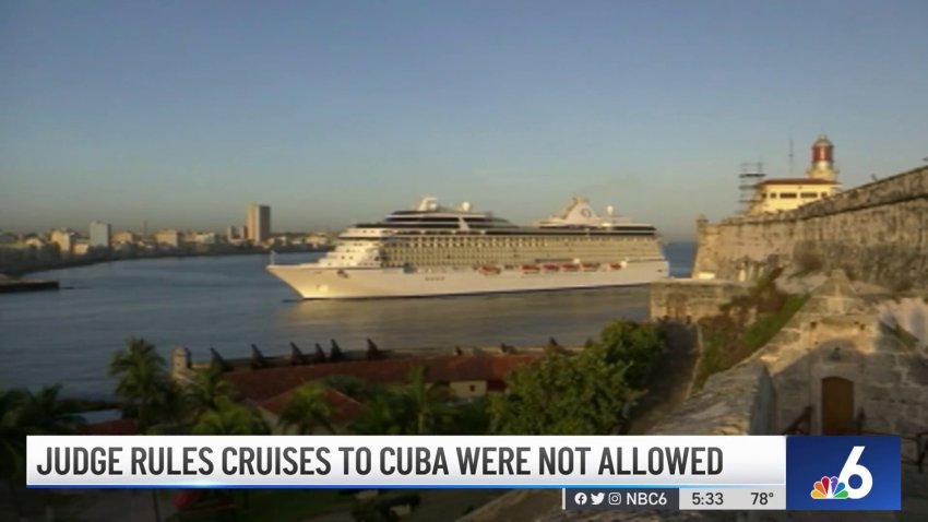 Judge Rules Cruises to Cuba Were Not Allowed