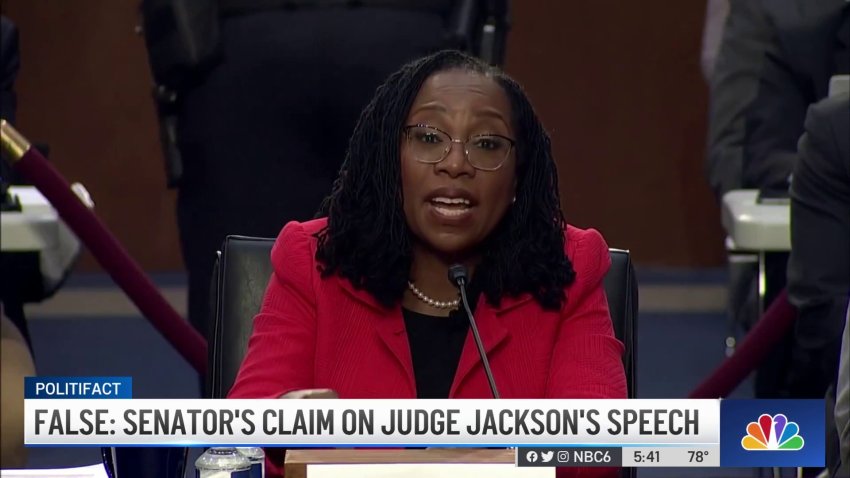 PolitiFact: Senator Blackburn's Claim on Judge Jackson's Speech