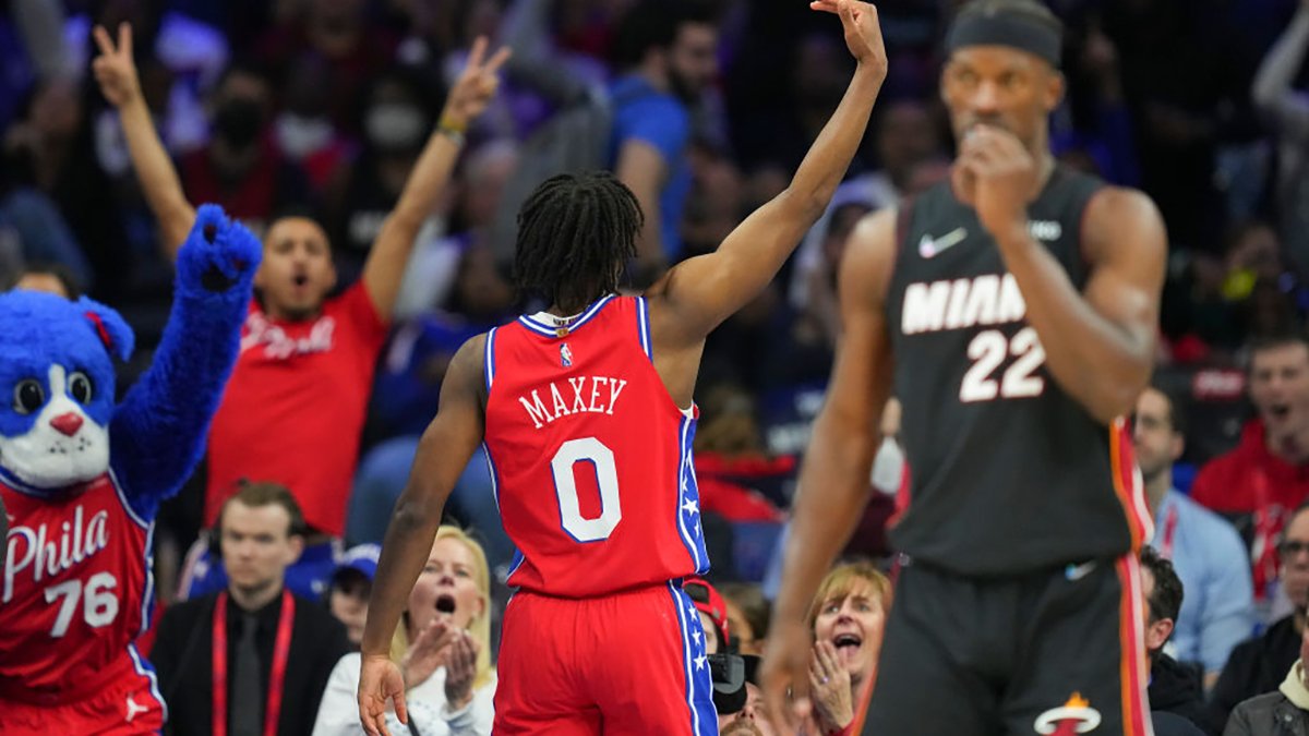Maxey scores 28 as 76ers, without Harden, Embiid, beat Heat - 6abc  Philadelphia