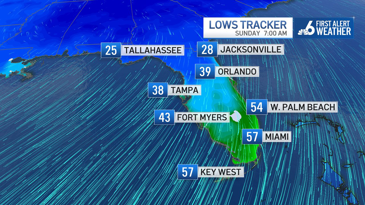 Cold Front To Drop South Florida Temperatures Into The 50s – NBC 6 ...