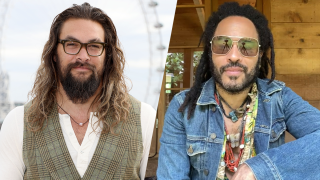 Jason Momoa (left) and Lenny Kravitz (right)