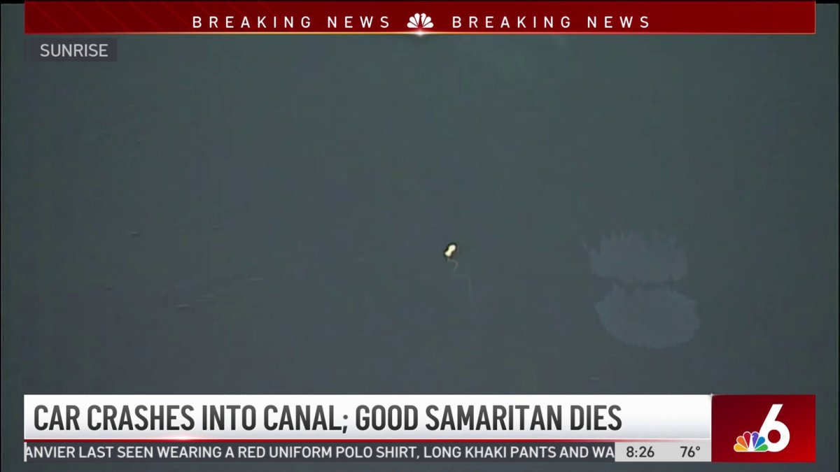 Good Samaritan Dies After Car Crashes Into Sunrise Canal – NBC 6 South ...