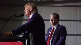 Former President Trump Holds Campaign Rally With Michigan Political Candidates