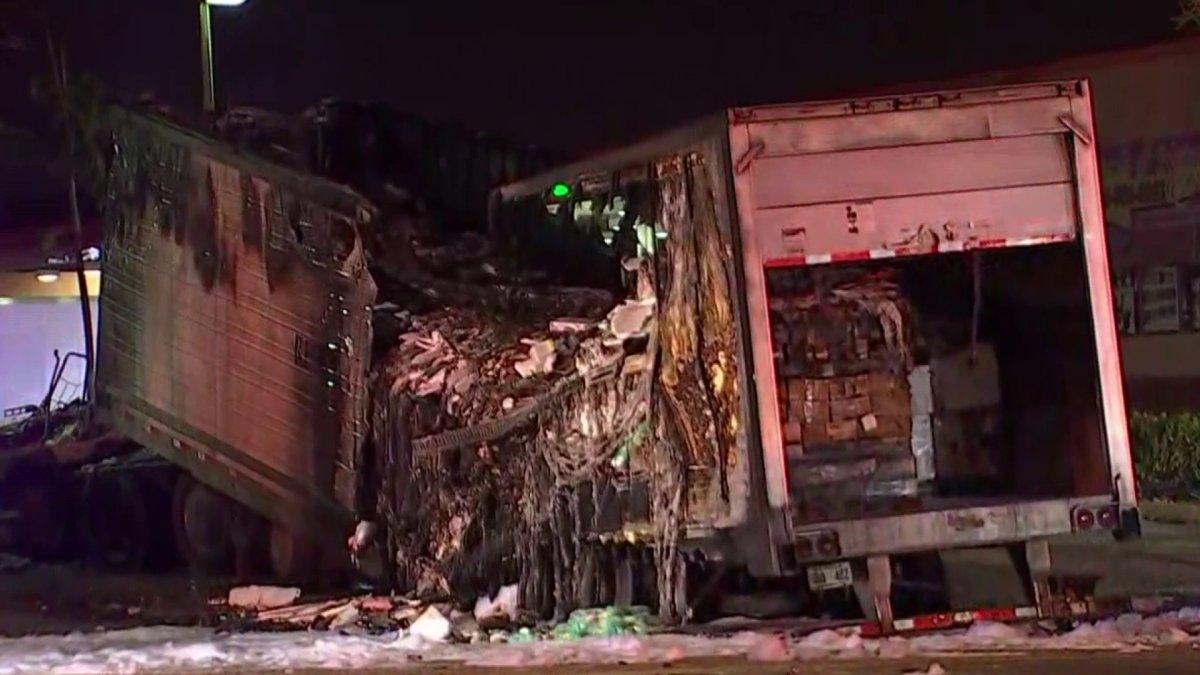 Fiery Crash Involving 18 Wheeler Near Palmetto Expressway Nbc 6 South