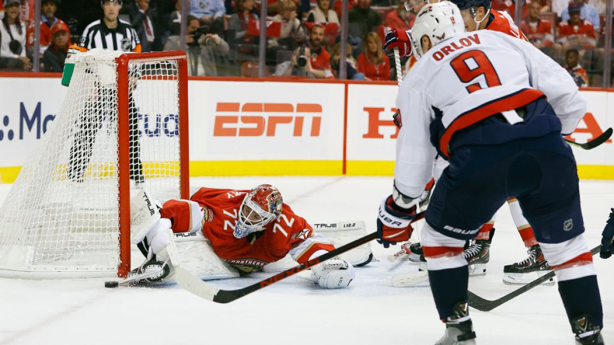 Capitals rally late, stun top-seeded Panthers in Game 1