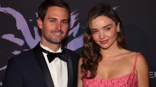 Evan Spiegel and Miranda Kerr