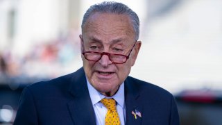 Senate Majority Leader Schumer Holds Press Conference On Abortion Rights