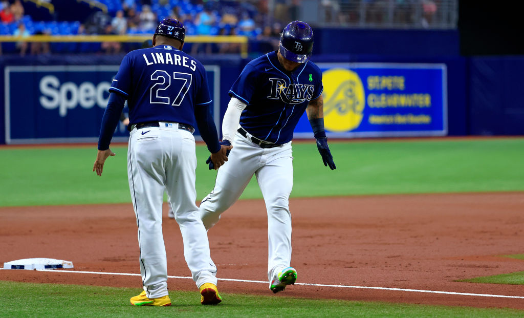 Randy Arozarena homers, hit by 2 pitches as Rays beat Yankees 5-4 - NBC  Sports