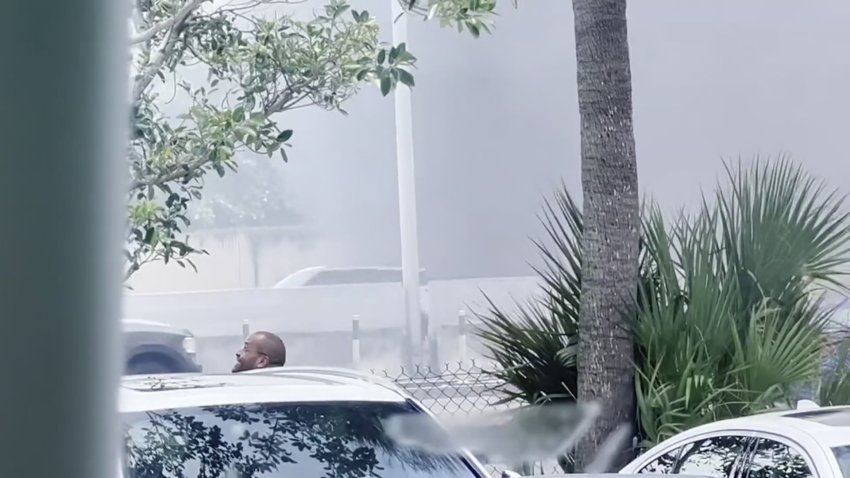 Scene of Fatal Fiery Crash on I 95 in Pompano Beach