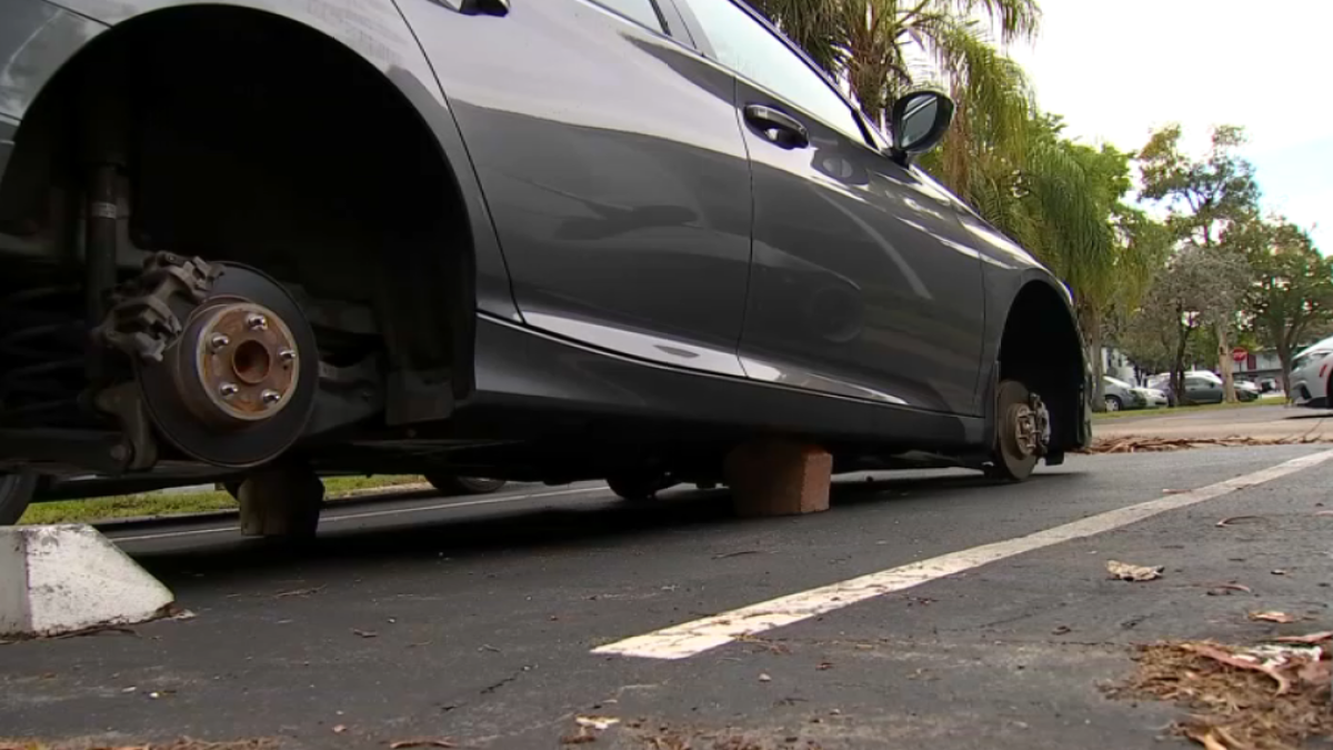 Tires Stolen Off Cars at Pembroke Pines Apartment Complex NBC 6 South