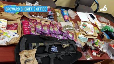 Man Arrested, Large Amount of Guns and Drugs Seized in Broward Gang Investigation