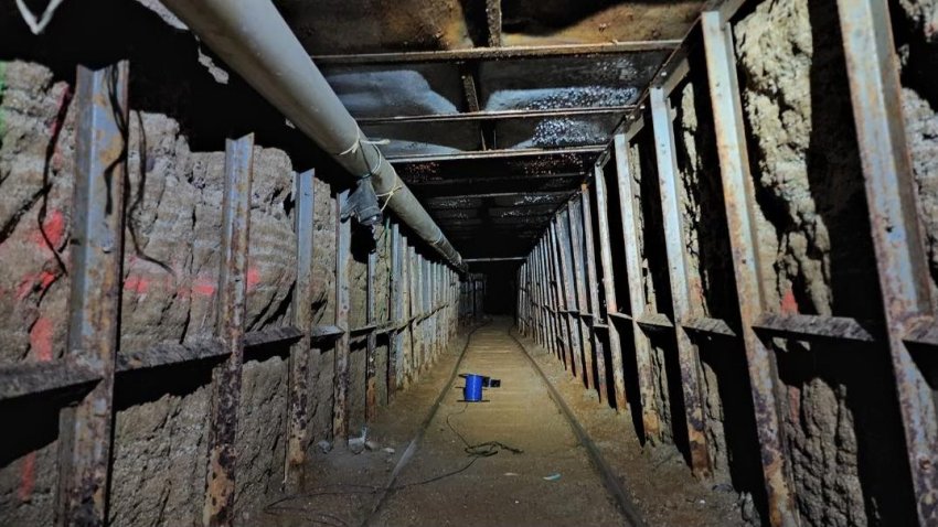 WATCH: Video Shows ‘Sophisticated' Drug Smuggling Tunnel From Mexico to San Diego