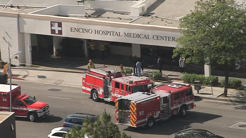 At least one person was injured in a stabbing Friday at a San Fernando Valley hospital, according to Los Angeles police.