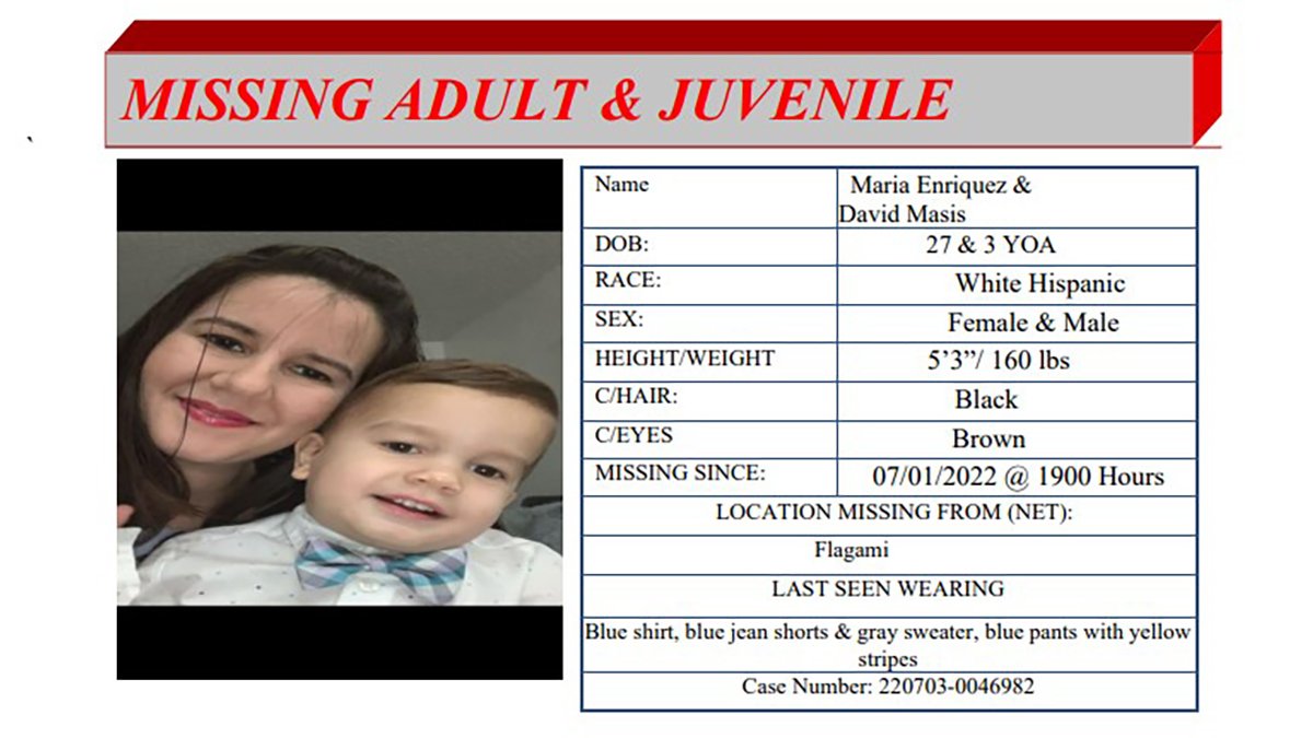 Police Searching for Mom, Young Son Missing From Miami Since Friday - Vimarsana News