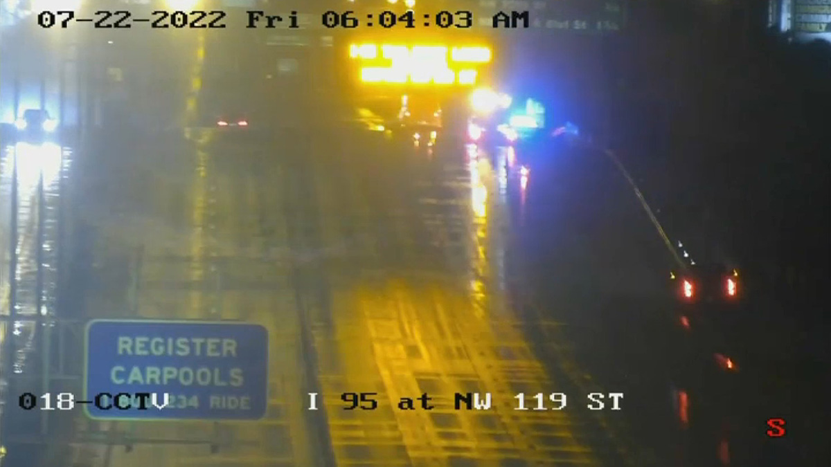 Driver Killed In Fiery Crash On I 95 In Miami Dade Nbc 6 South Florida