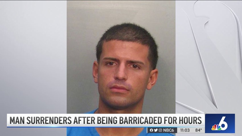 Man Surrenders After Being Barricaded for Hours