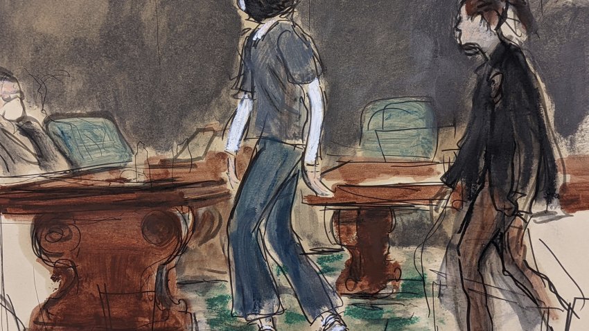 courtroom sketch of ghislaine Maxwell