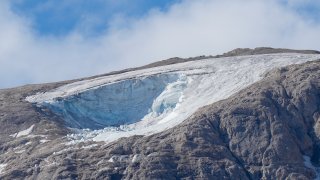 A view of the Punta Rocca glacier