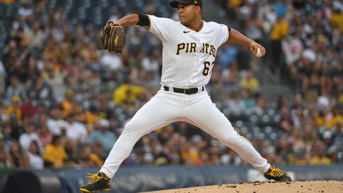 Garrett Cooper of the Miami Marlins in action against the Pittsburgh  News Photo - Getty Images