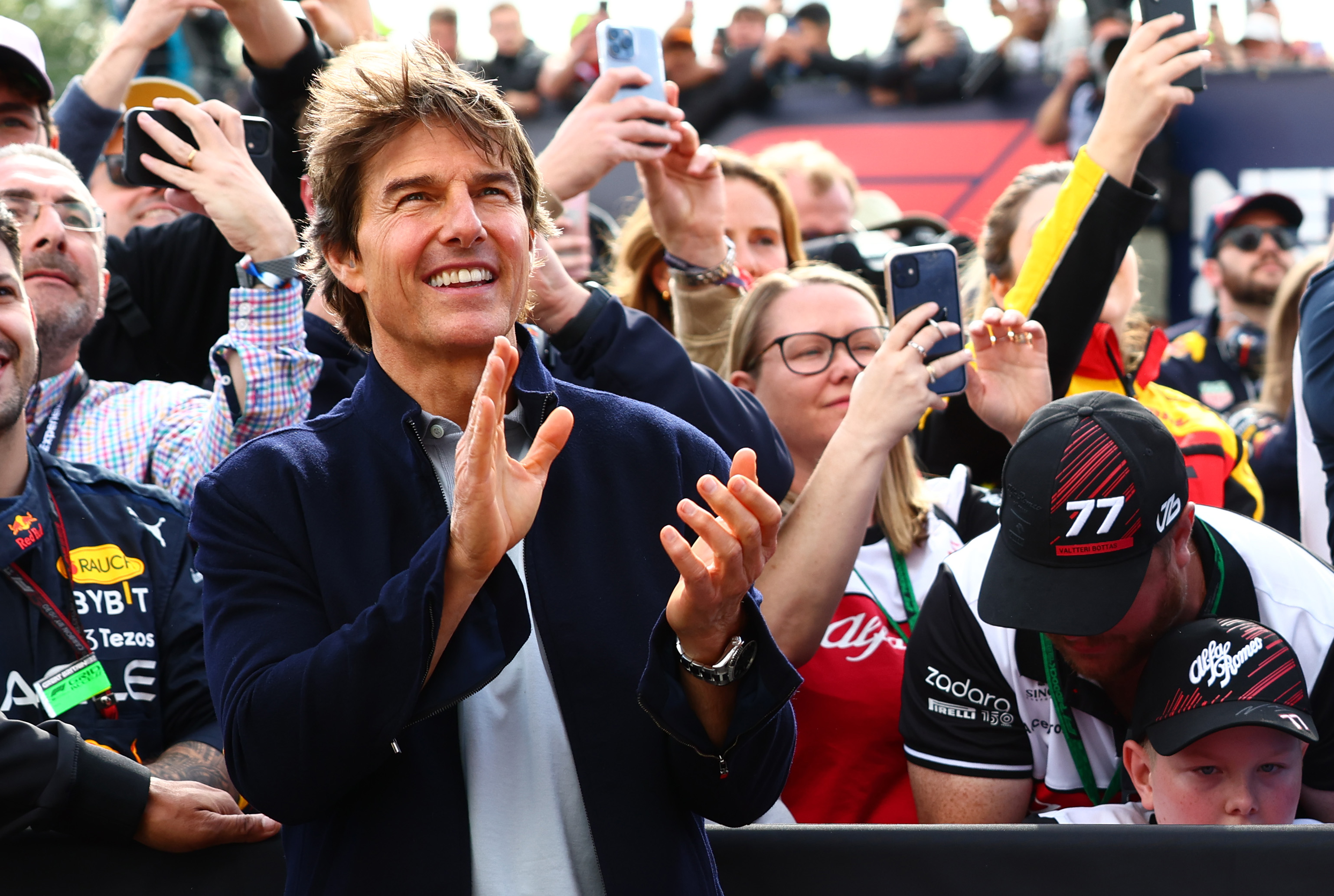 GettyImages-1406556038 Tom Cruise Is All Smiles as He Celebrates 60th Birthday at British Grand Prix