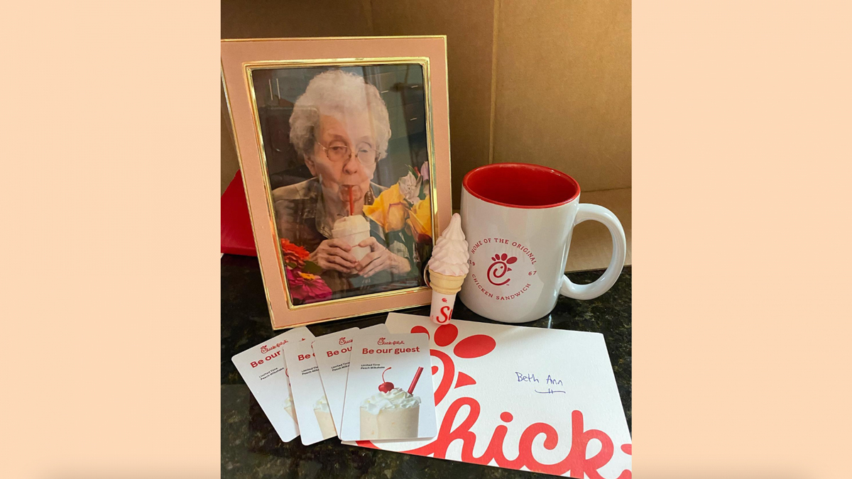 Chick-fil-A Helps Woman Honor Late Grandmother’s Love for Peach Milkshakes With Heartfelt Gift Chick-fil-A Helps Woman Honor Late Grandmother’s Love for Peach Milkshakes With Heartfelt Gift