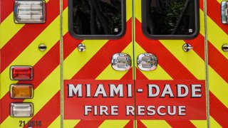 File image of a Miami-Dade Fire Rescue ambulance