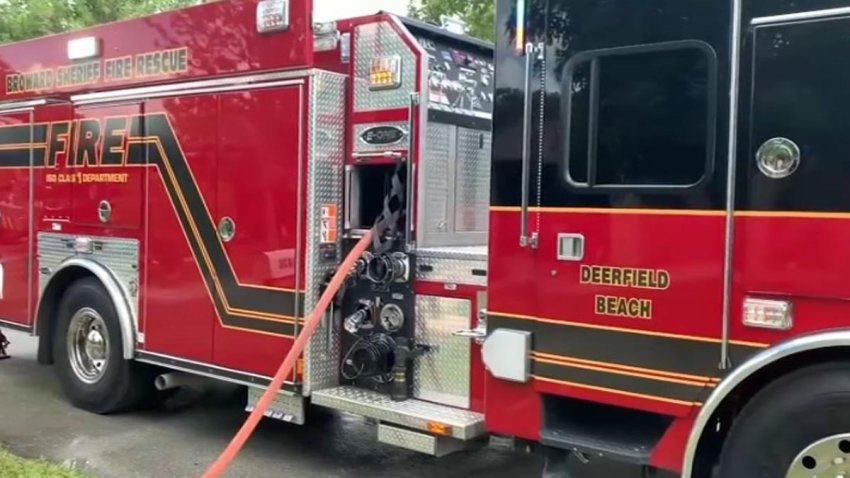File image of a Broward Sheriff Fire Rescue Deerfield Beach truck