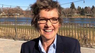 Mary Daly, President of the Federal Reserve Bank of San Francisco, poses after giving a speech on the U.S. economic outlook, in Idaho Falls, Idaho, U.S., November 12 2018.