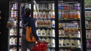 Shoppers inside a grocery store in San Francisco, California, U.S., on Monday, May 2, 2022.