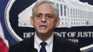 FILE - Attorney General Merrick Garland speaks at the Justice Department Thursday, Aug. 11, 2022, in Washington.