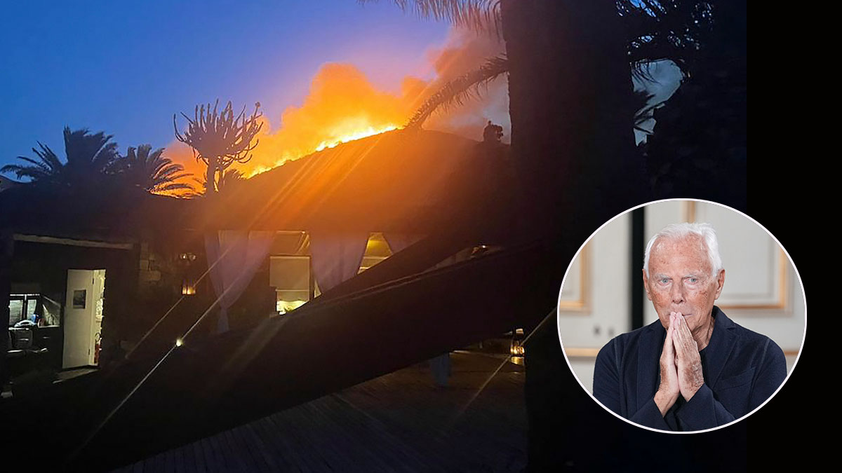Giorgio Armani and Guests Flee Sicilian Island Wildfires as Blaze Threatened Vacation Villas