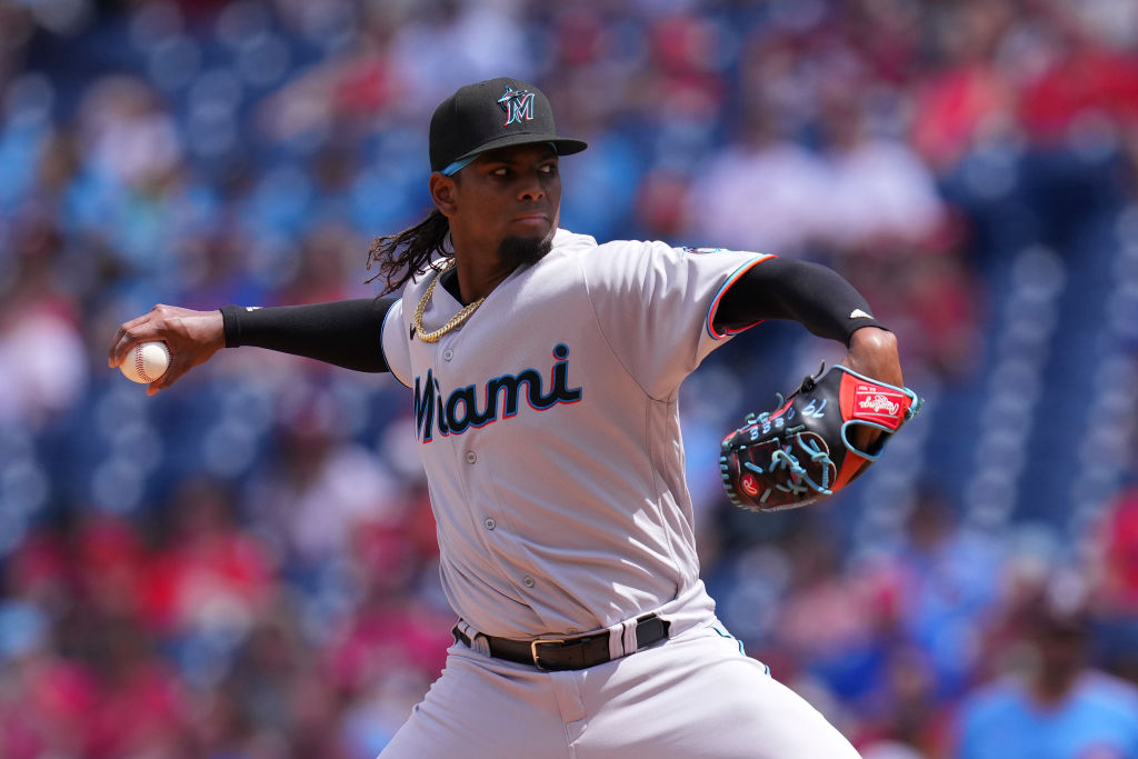 Edward Cabrera of the Miami Marlins stands on the mound in the game News  Photo - Getty Images
