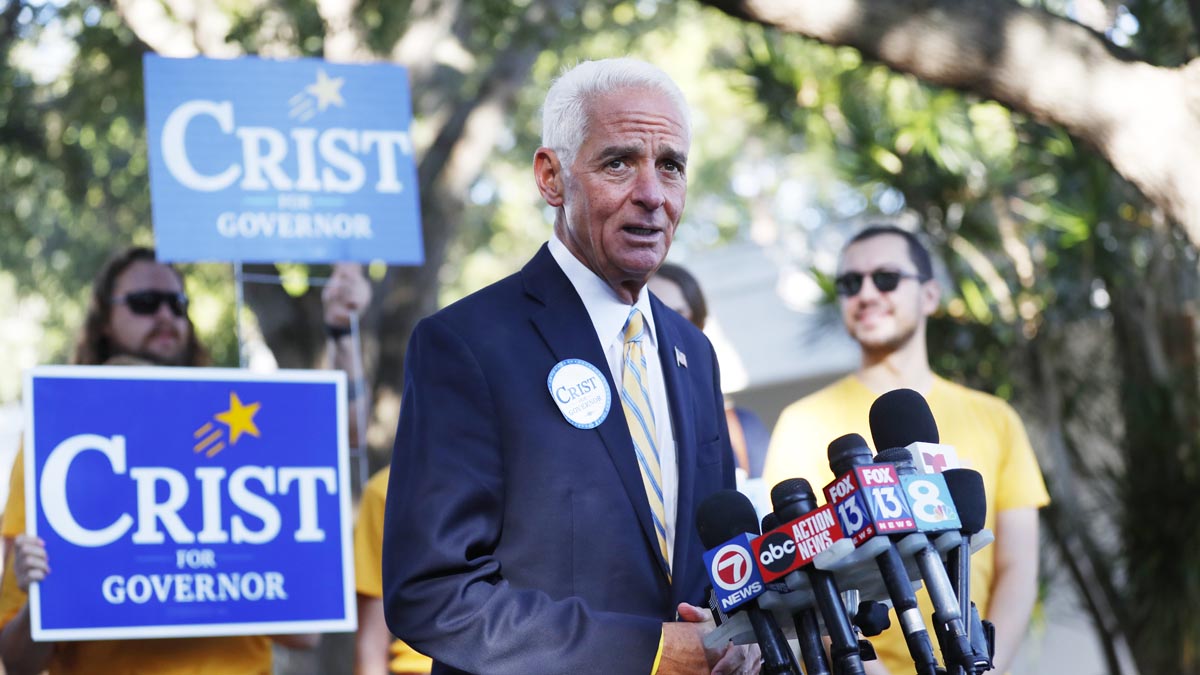 Charlie Crist Wins Democratic Primary Will Face Desantis In Florida Governor’s Race Nbc 6