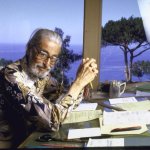 Author Theodore Geisel (""Dr Seuss"") at home